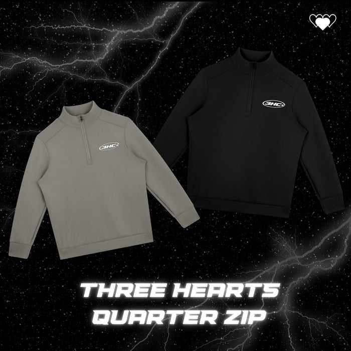 THREE HEARTS QUARTER ZIP