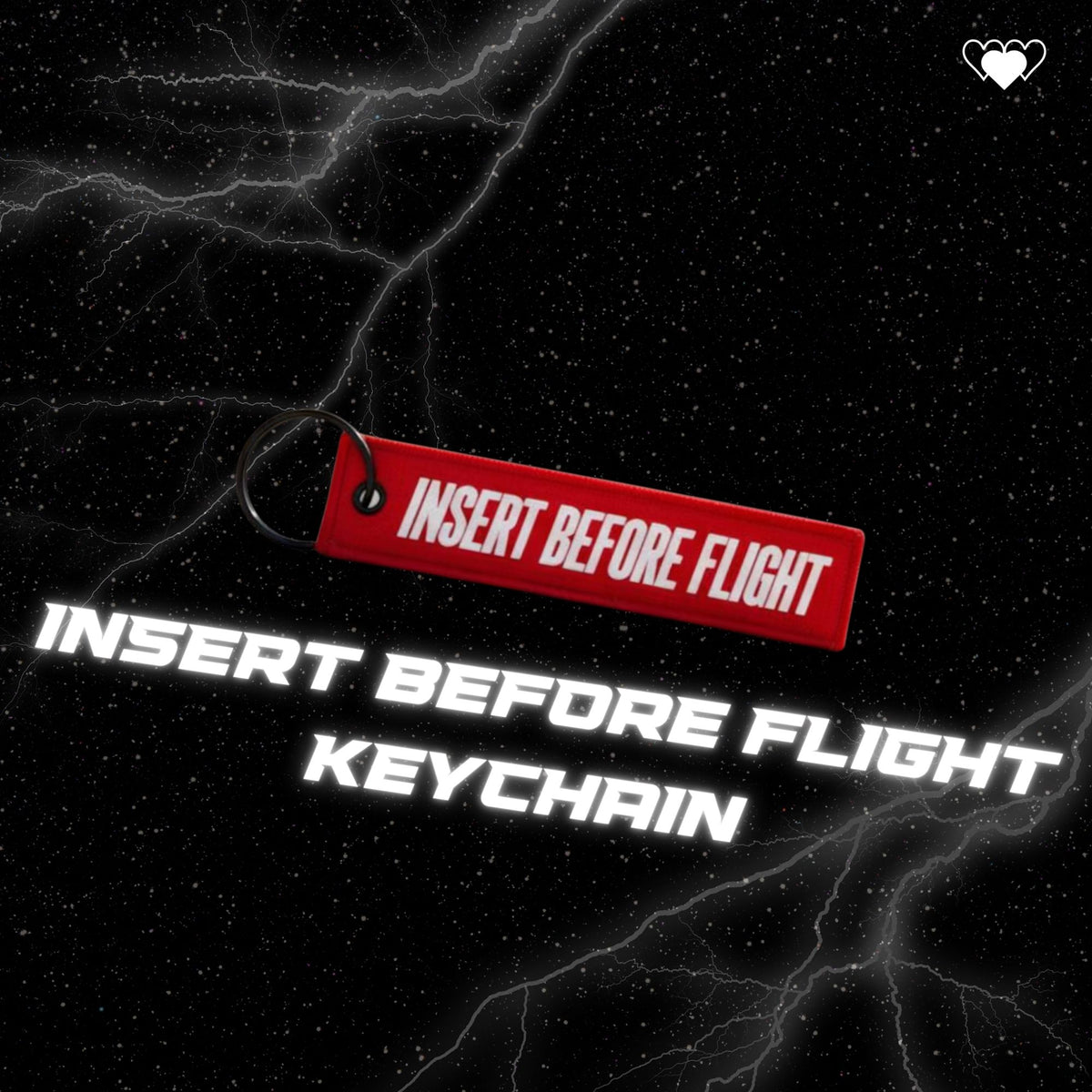 INSERT BEFORE FLIGHT KEYCHAIN