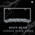 DEATH METAL LICENSE PLATE COVER