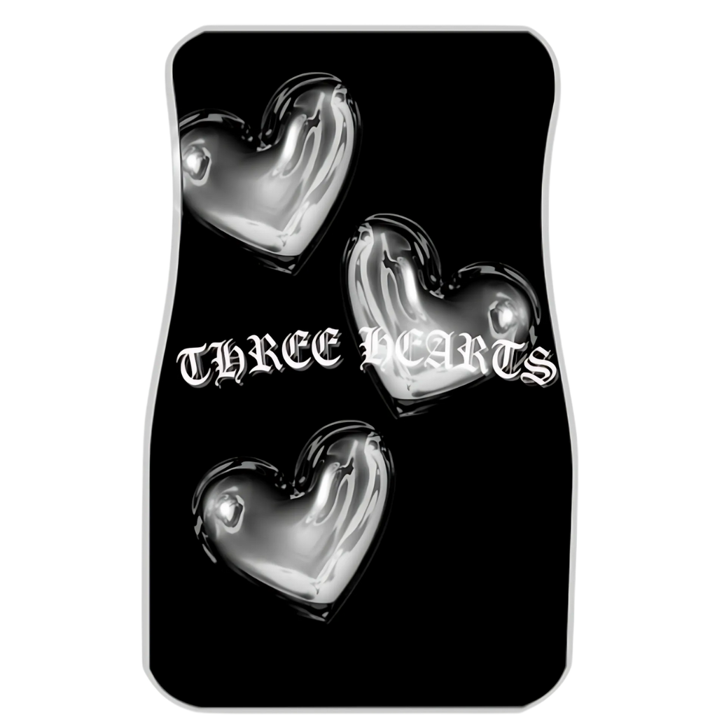 1990’S HEARTS CAR FLOOR MAT THREE HEARTS