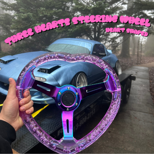 Three Hearts Steering Wheel