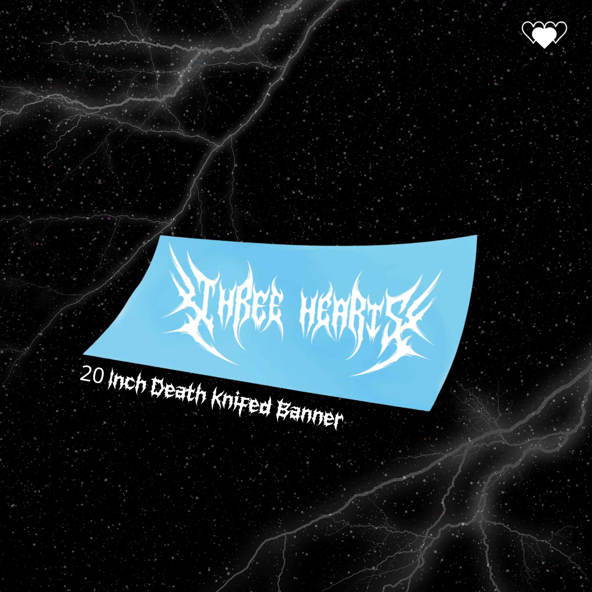 20 INCH DEATH KNIFED BANNER