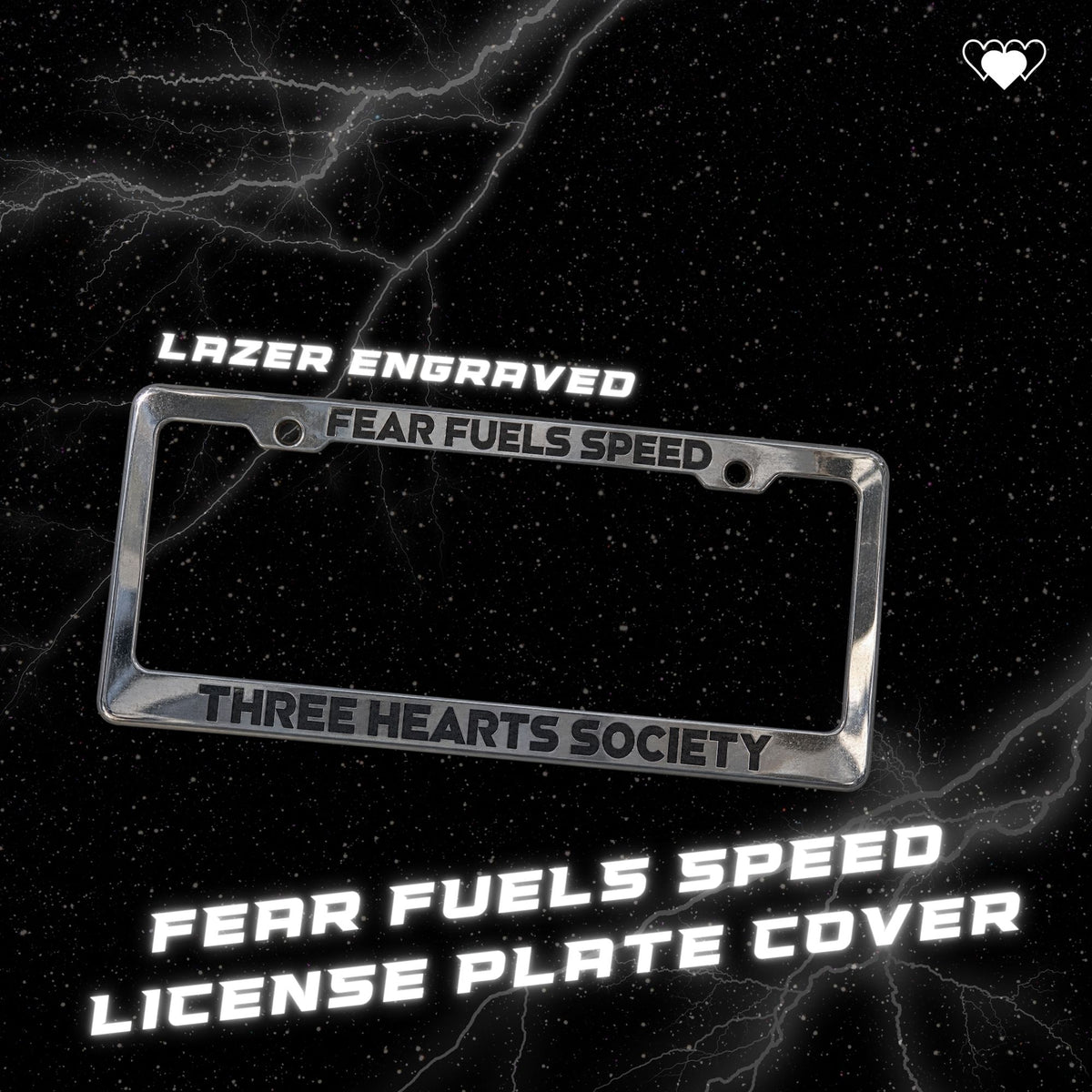 FEAR FUELS SPEED LICENSE PLATE COVER