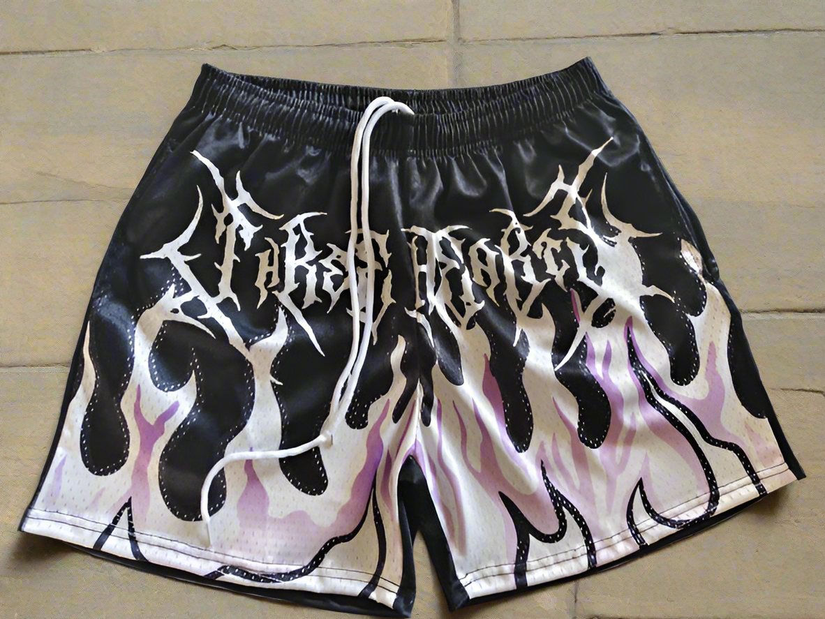 THREE HEARTS MESH SHORTS