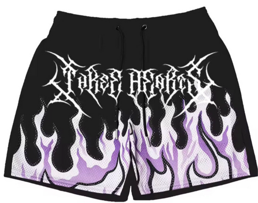 THREE HEARTS MESH SHORTS