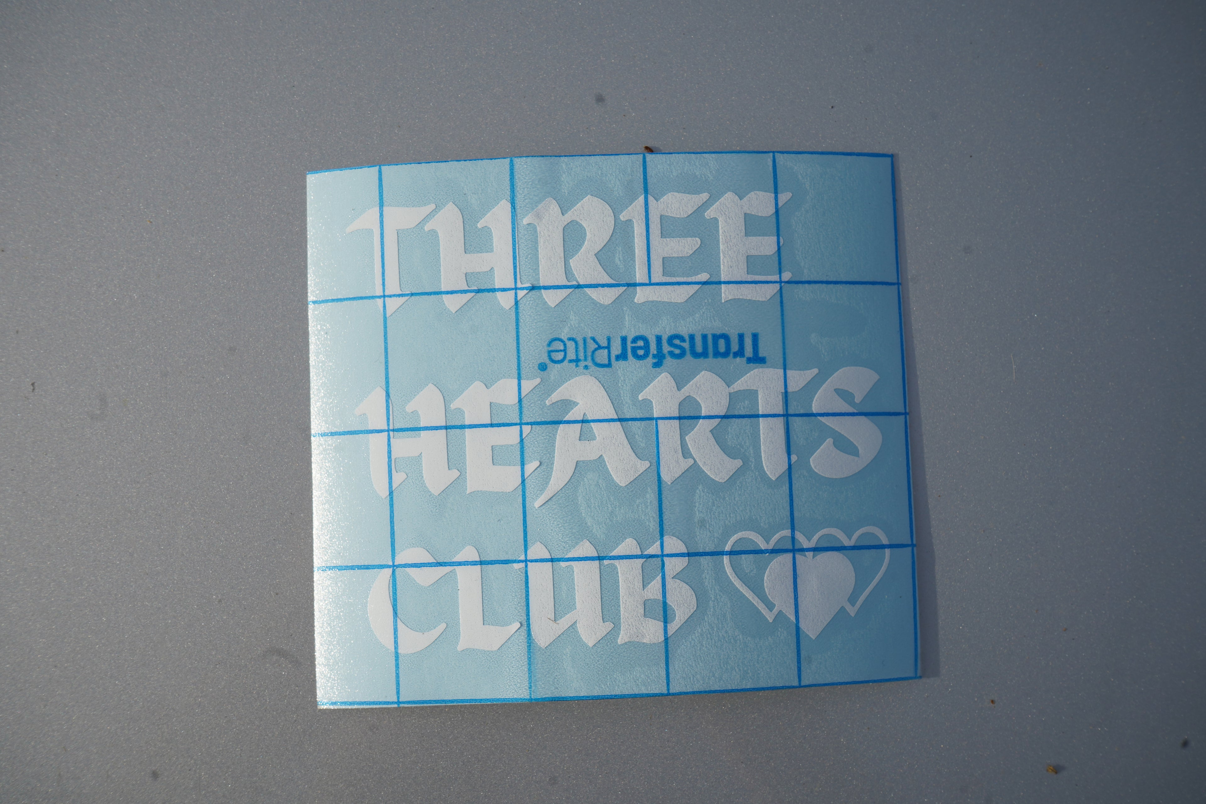 THREE HEARTS CLUB 4X4 DECAL