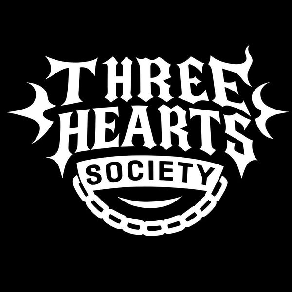 "Three Hearts Society" Chains Decal 20inch