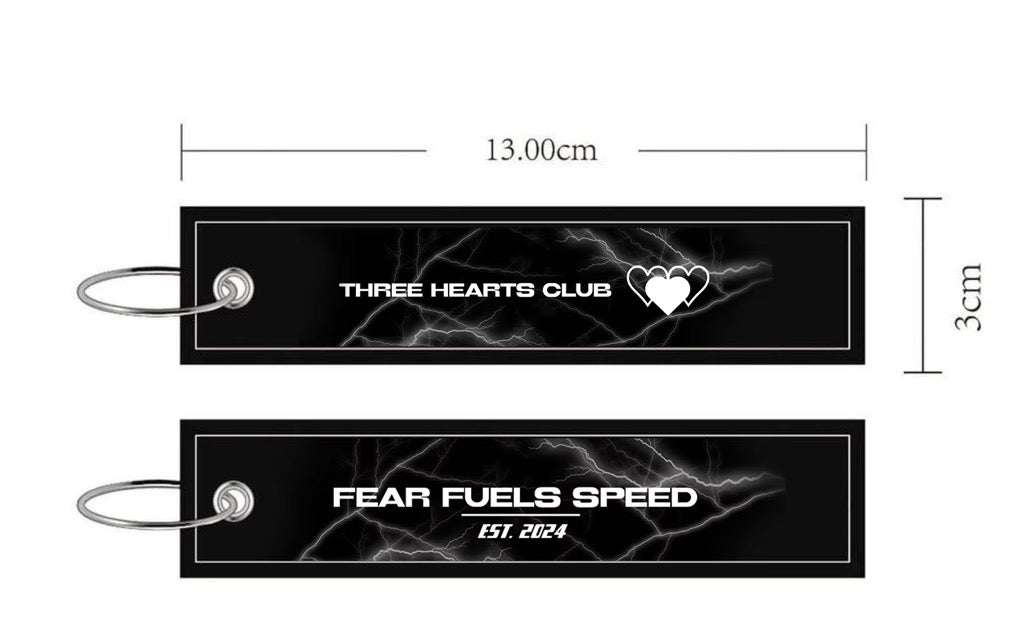 FEAR FUELS SPEED KEYCHAIN