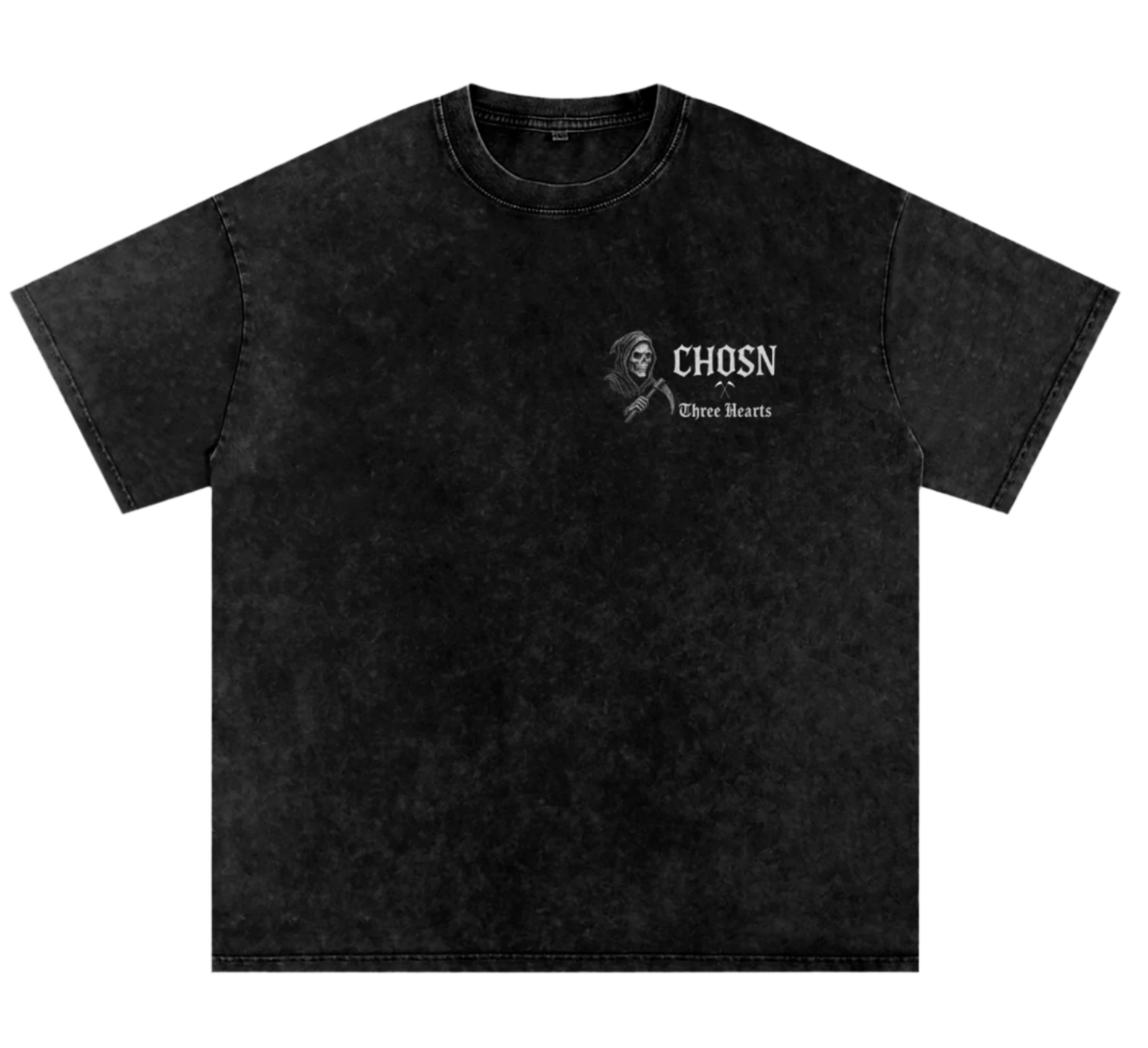 "CHOSN X THREE HEARTS" OVERSIZED SHIRT