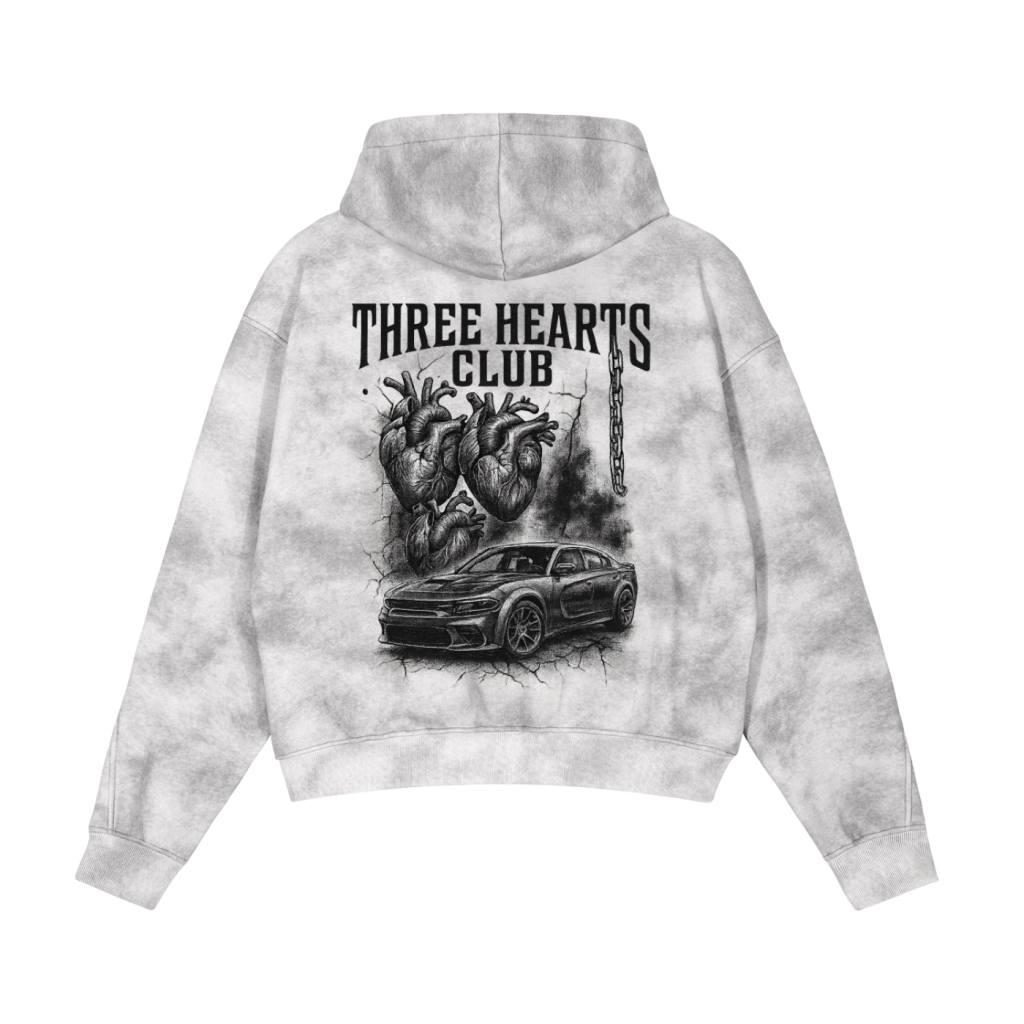 "HEARTS" ZIP UP