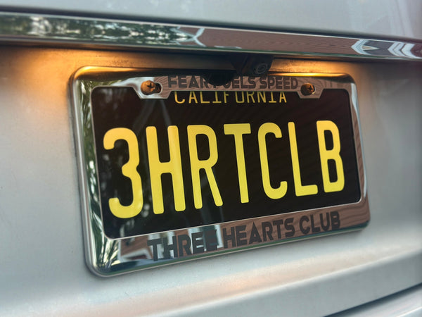 Metal Laser-Engraved License Plate Covers