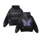 Three Hearts Butterfly Hoodie - hoodie