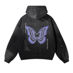 Three Hearts Butterfly Hoodie - hoodie