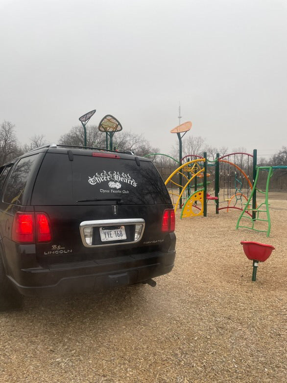 THREE HEARTS DICE DECAL