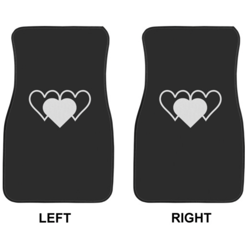 THREE HEARTS LOGO CAR MATS