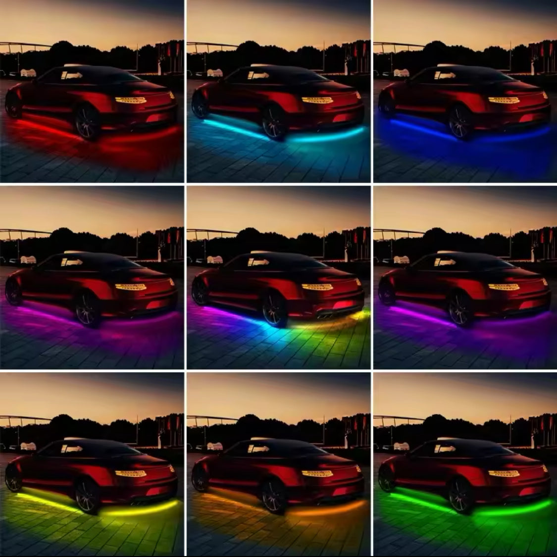 UnderGlow Lights- Three Hearts