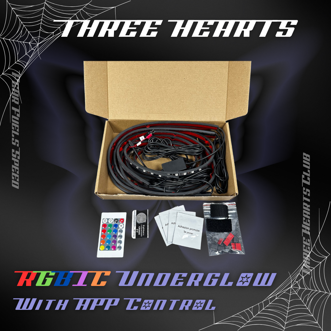 UnderGlow Lights- Three Hearts