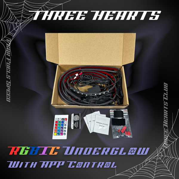 UnderGlow Lights- Three Hearts